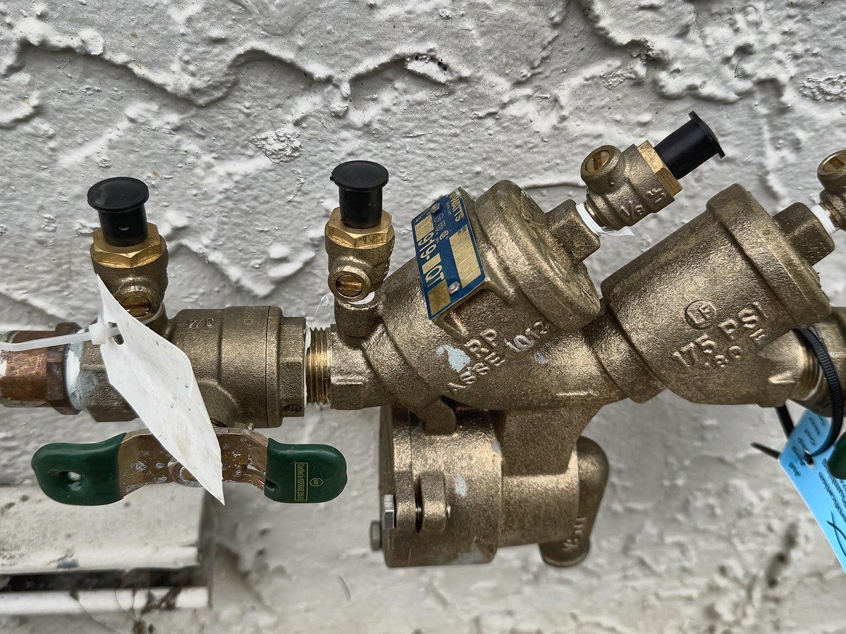 Brass backflow preventer