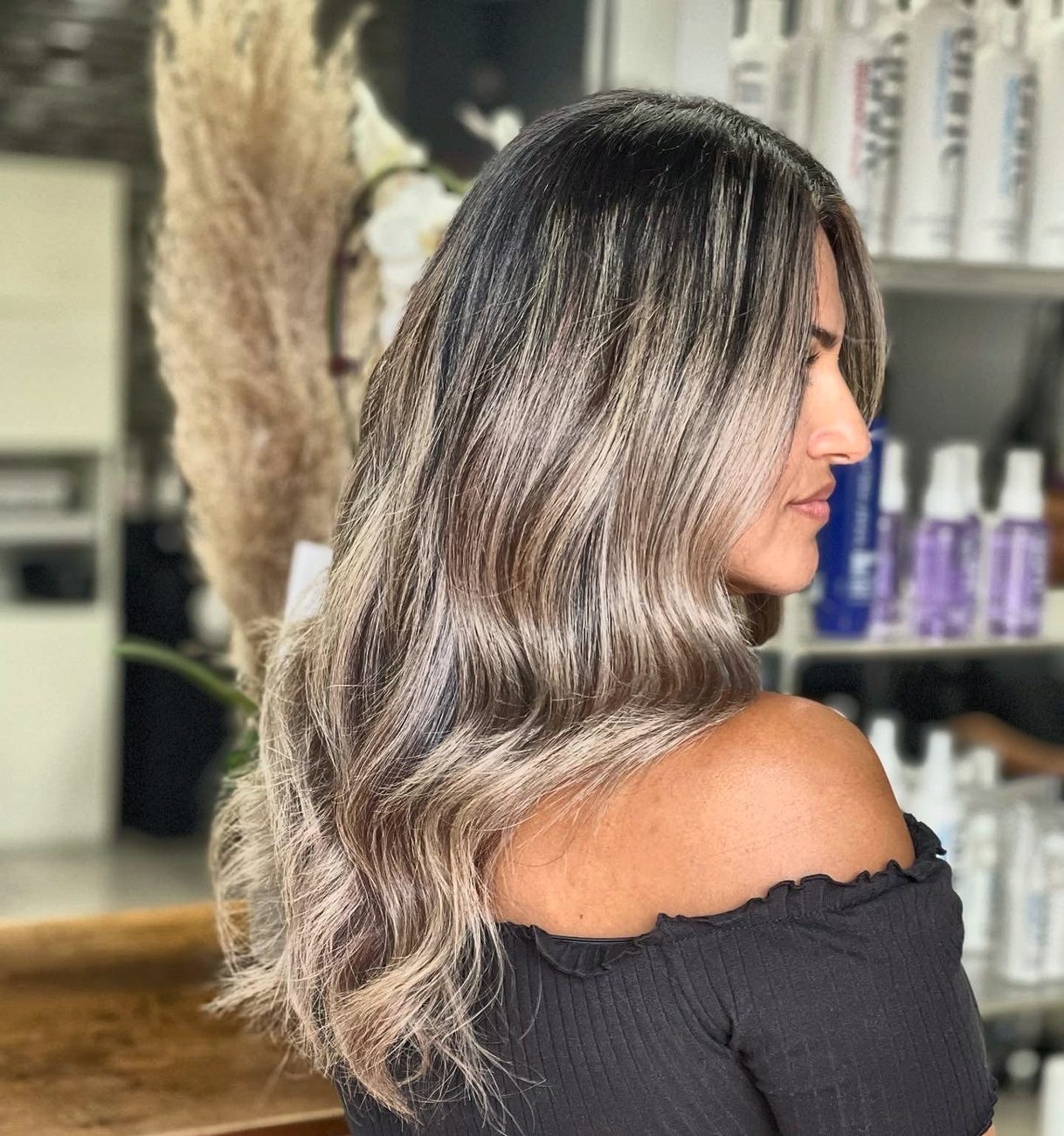 Dimensional blonde, profile, finished at Salon 1971