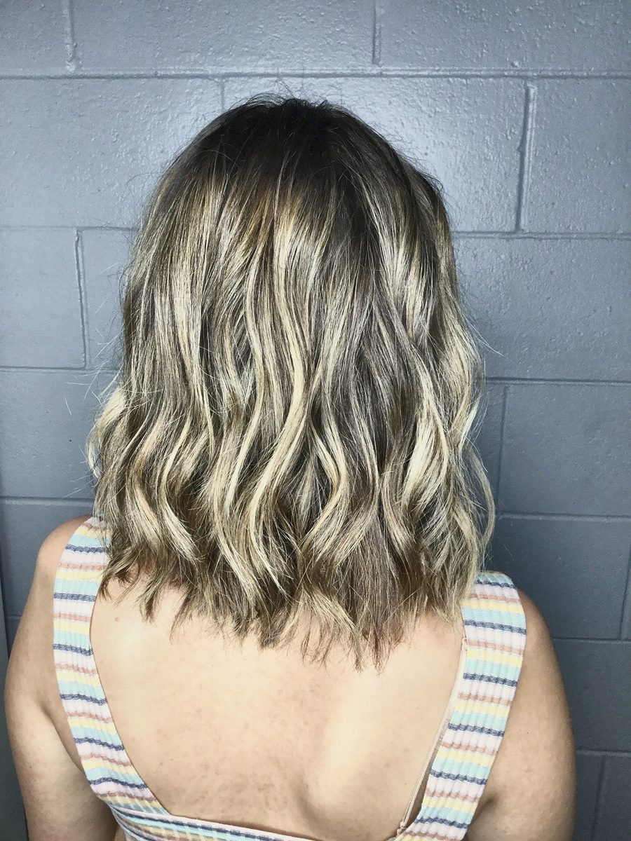 Lived-in blonde bob